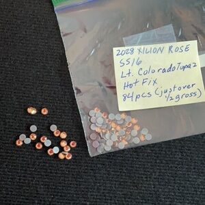Swarovski • Color: Lt. Colorado Topaz, 2028 XILION Rose Hotfix Rhinestones